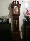 Walnut grandfather clock