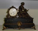 French marble figural clock